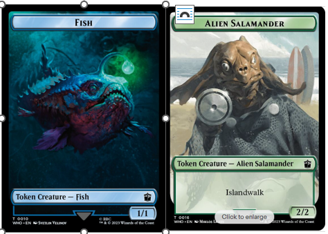 Fish // Alien Salamander Double-Sided Token  - Surge Foil